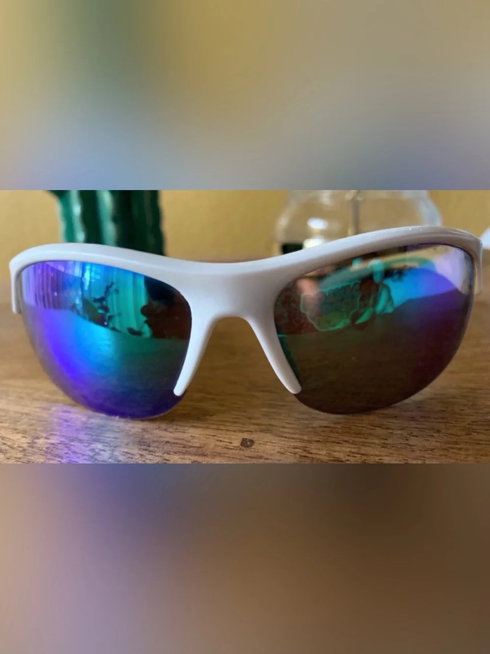 Vintage Piranha Women’s Polarized Sunglasses Sporty Gorp y2k Turquoise htf